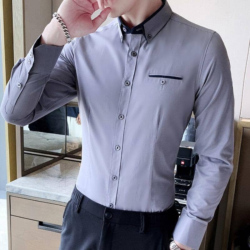 Camisa Social Manga Longa SlimFit - VINNCI Store