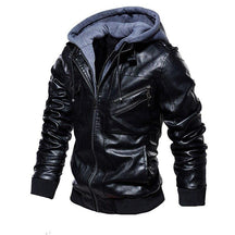 Jaqueta de Couro Masculina Premium com Capuz Removível - VINNCI Store