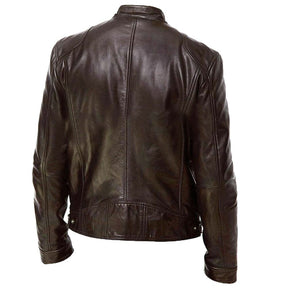 Jaqueta de Couro Masculina Racer - VINNCI Store
